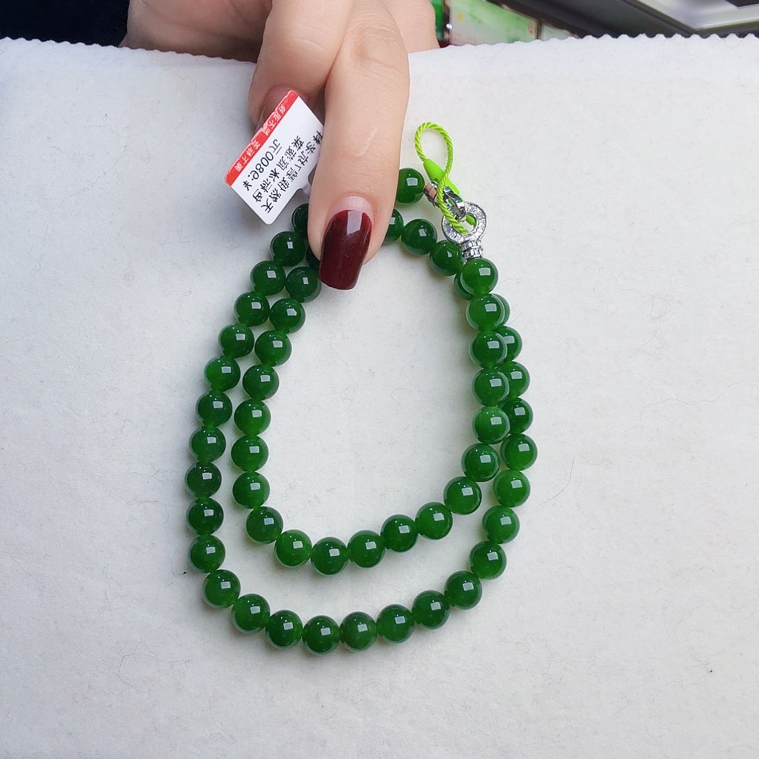 和田玉（碧玉）项链未镶嵌f****?