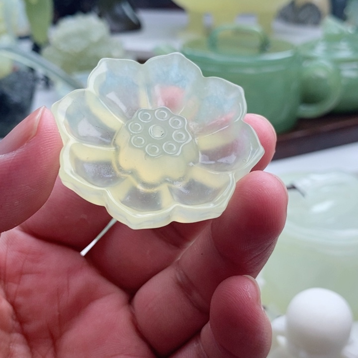 岫玉四大名玉香插未镶嵌