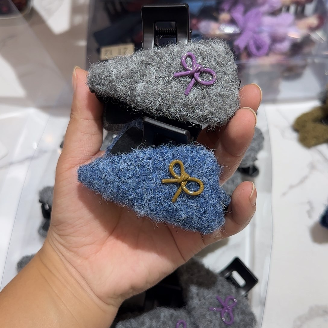 布艺非金属T10三角抓夹2个8公分