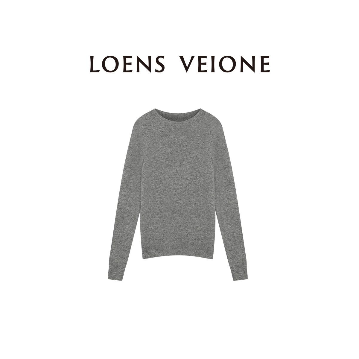 LOENS VEIONE/罗拉 100%绵羊毛圆领针织衫23CVDA0633N