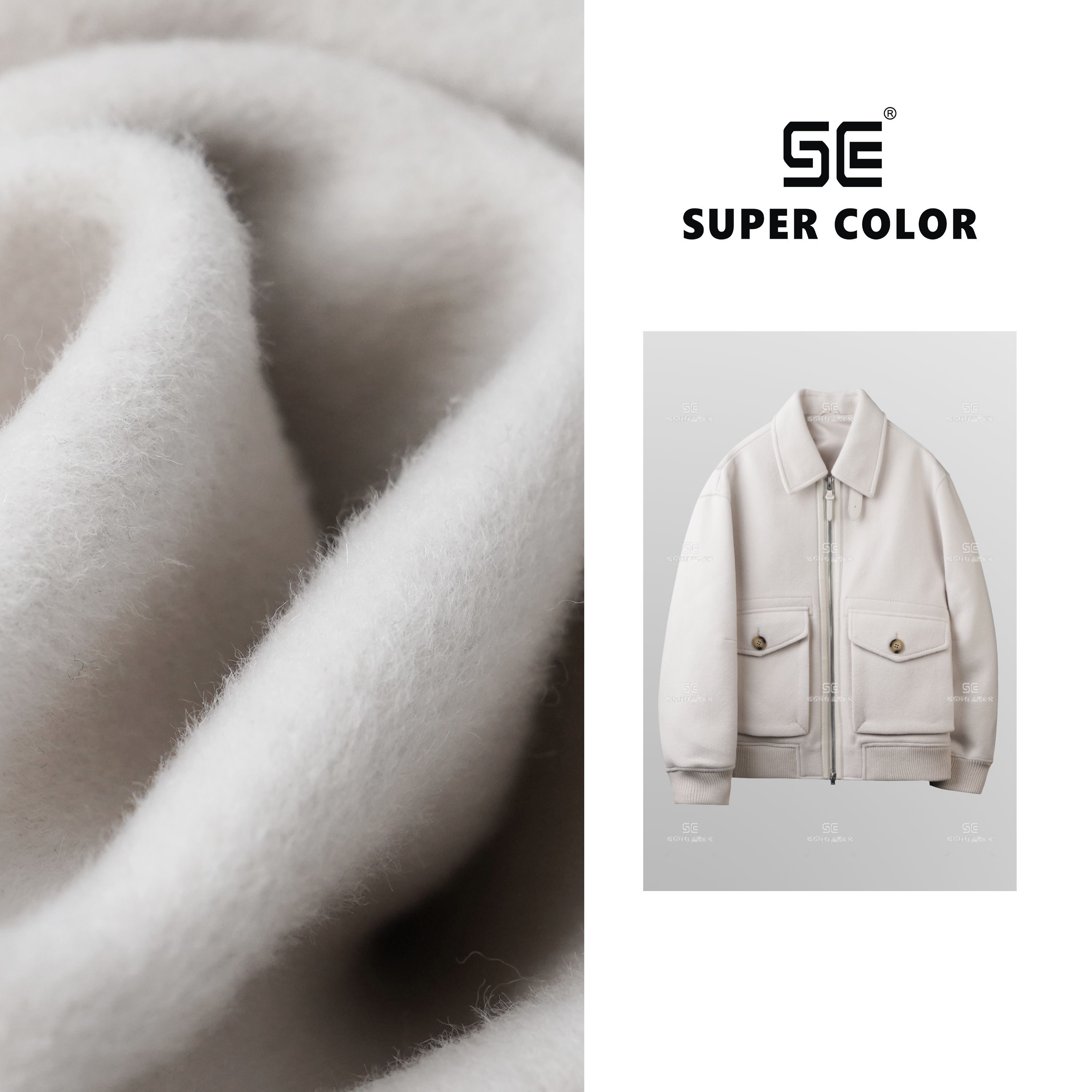 supercolor【NO.】【羊毛外套】25ss//百搭翻领男女同款羊毛外套 1