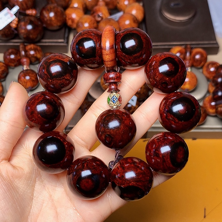 花梨木类手串/手链黄花梨风化料老挝花梨土埋料2.5