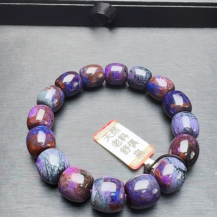 苏纪石（舒俱来）未镶嵌幻彩手串11+