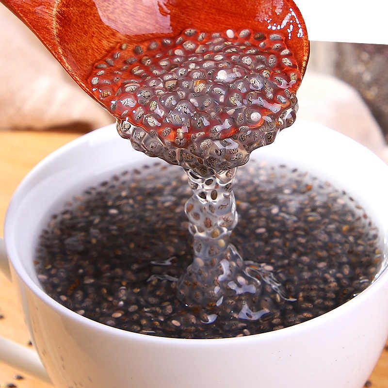 奇亚籽冲泡即食奇亚子代餐泡水亚麻籽烘焙专用