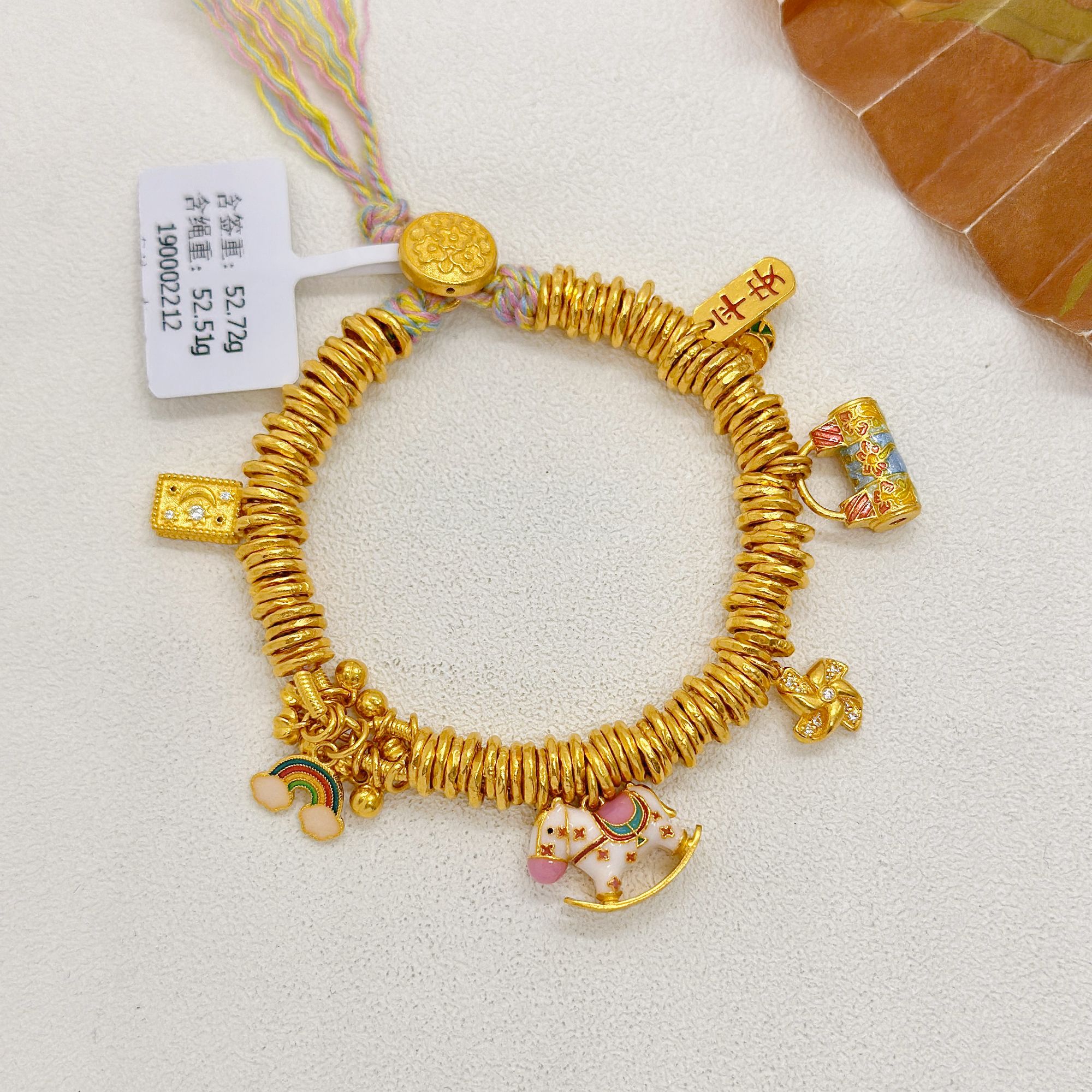 足金999饰品卡6 手链51.97g 长15cm