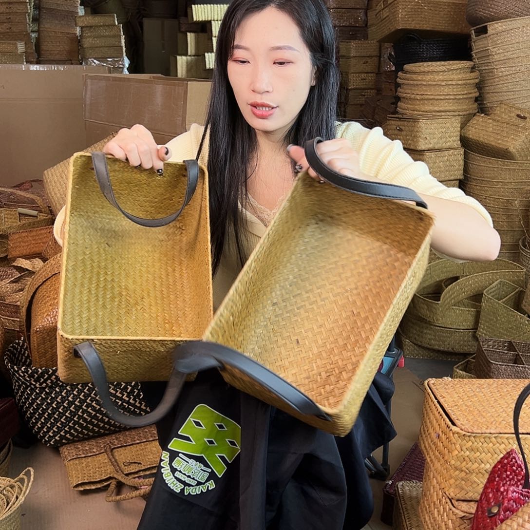 草编草编包/草编收纳盒微瑕疵