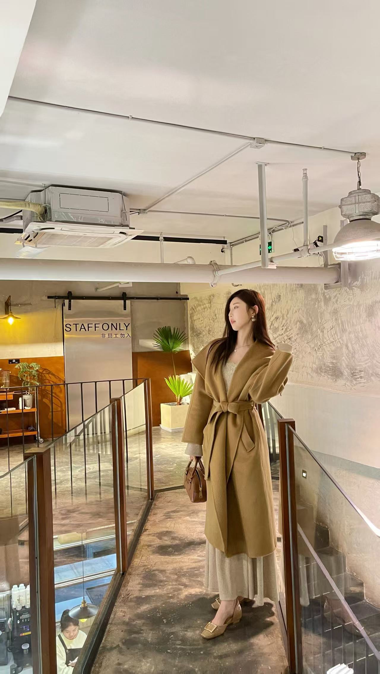 【雪莉家专属】M家大牌长款韩系大翻领羊毛大衣3.0