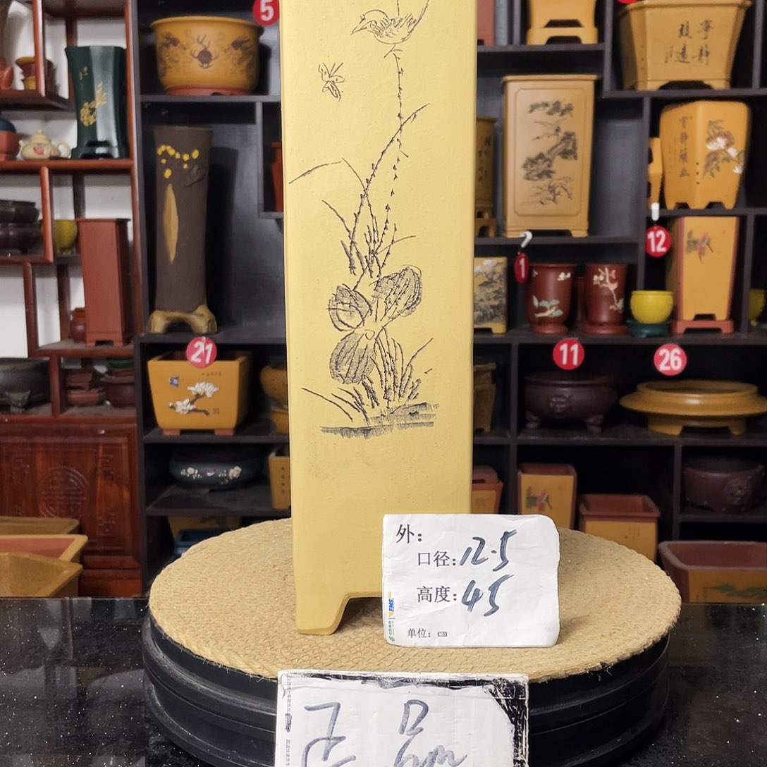 紫砂D-婉秋紫砂花盆