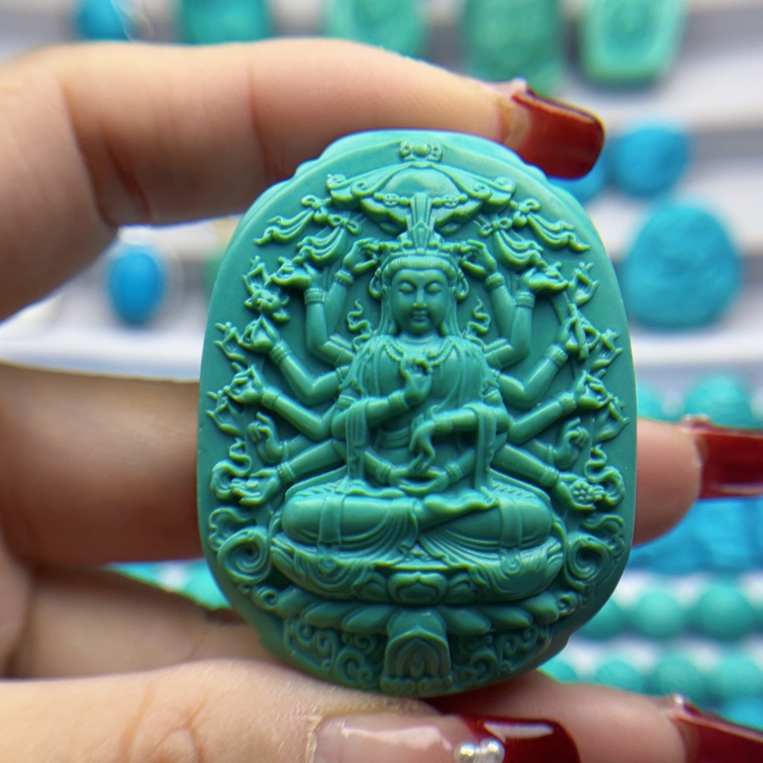绿松石雕刻未镶嵌