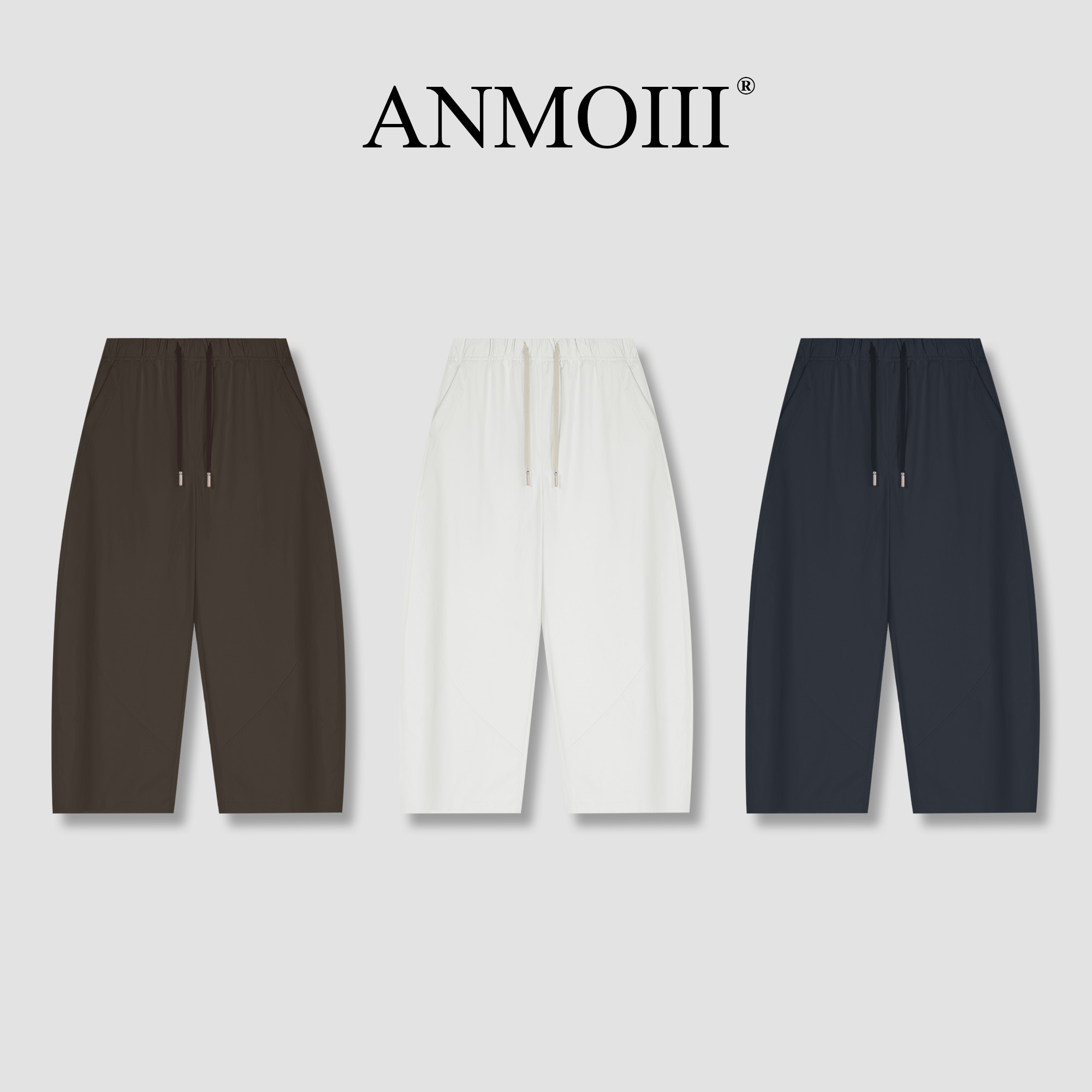 ANMOIII【安安 年度 宠粉专属】特舒棉久穿不皱松弛感弯刀感裤03471