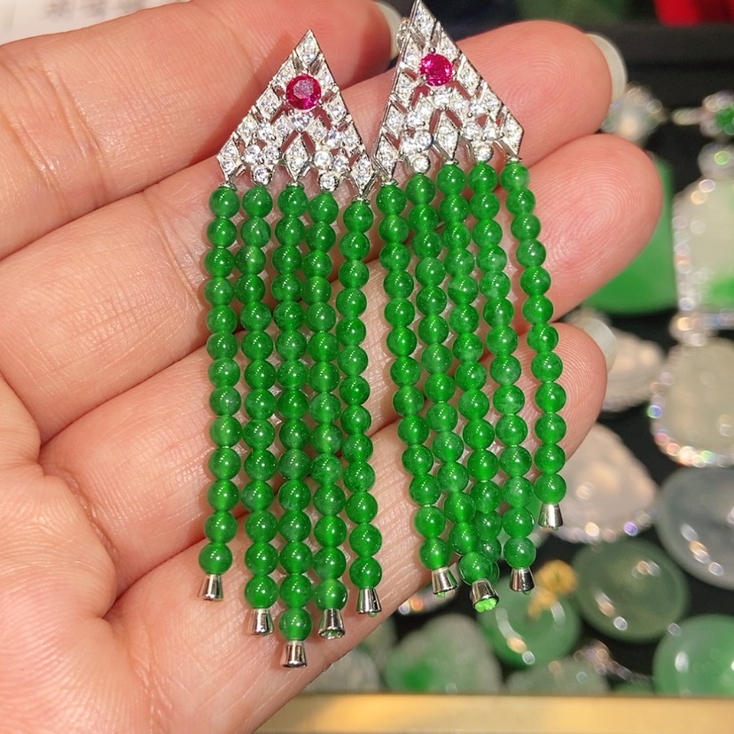 【闪购商品】未镶嵌翡翠耳饰天然翡翠