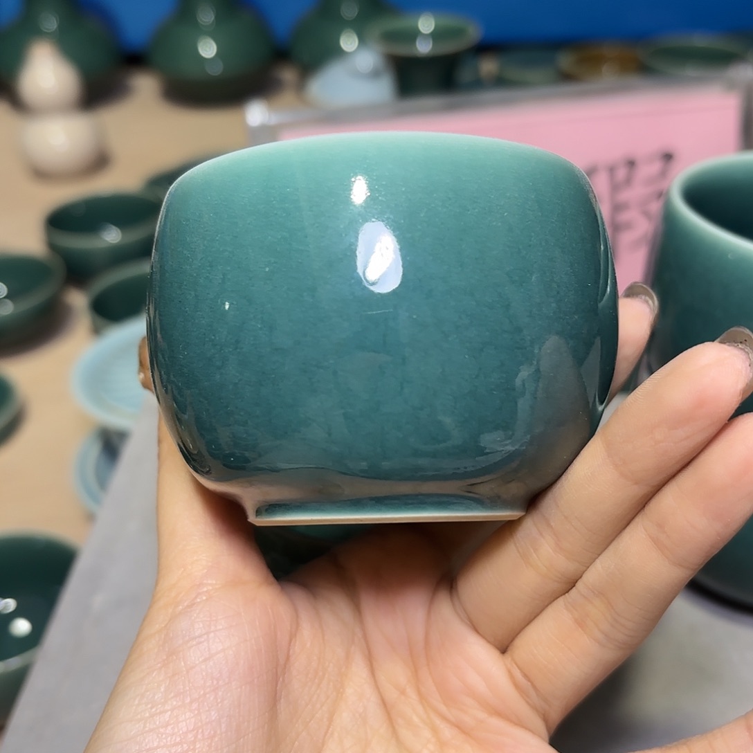 龙泉云间青瓷小米茶器