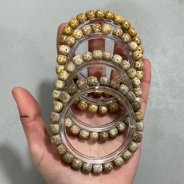 【Y592原生态】9x8海南料星月菩提单圈（底色多样性发货发其一）