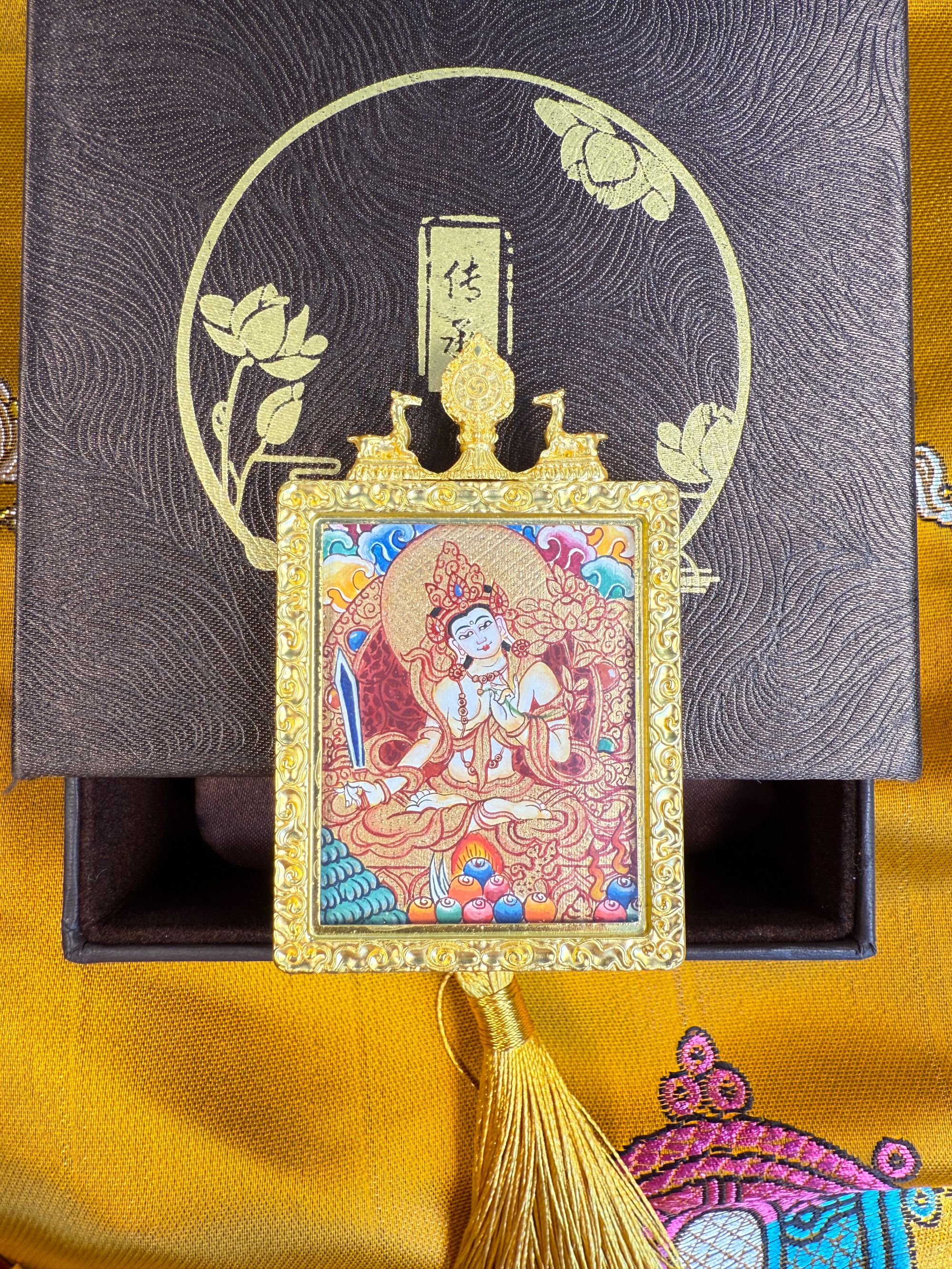 【纯善】热贡纯手绘唐卡--【金唐】----虚空藏