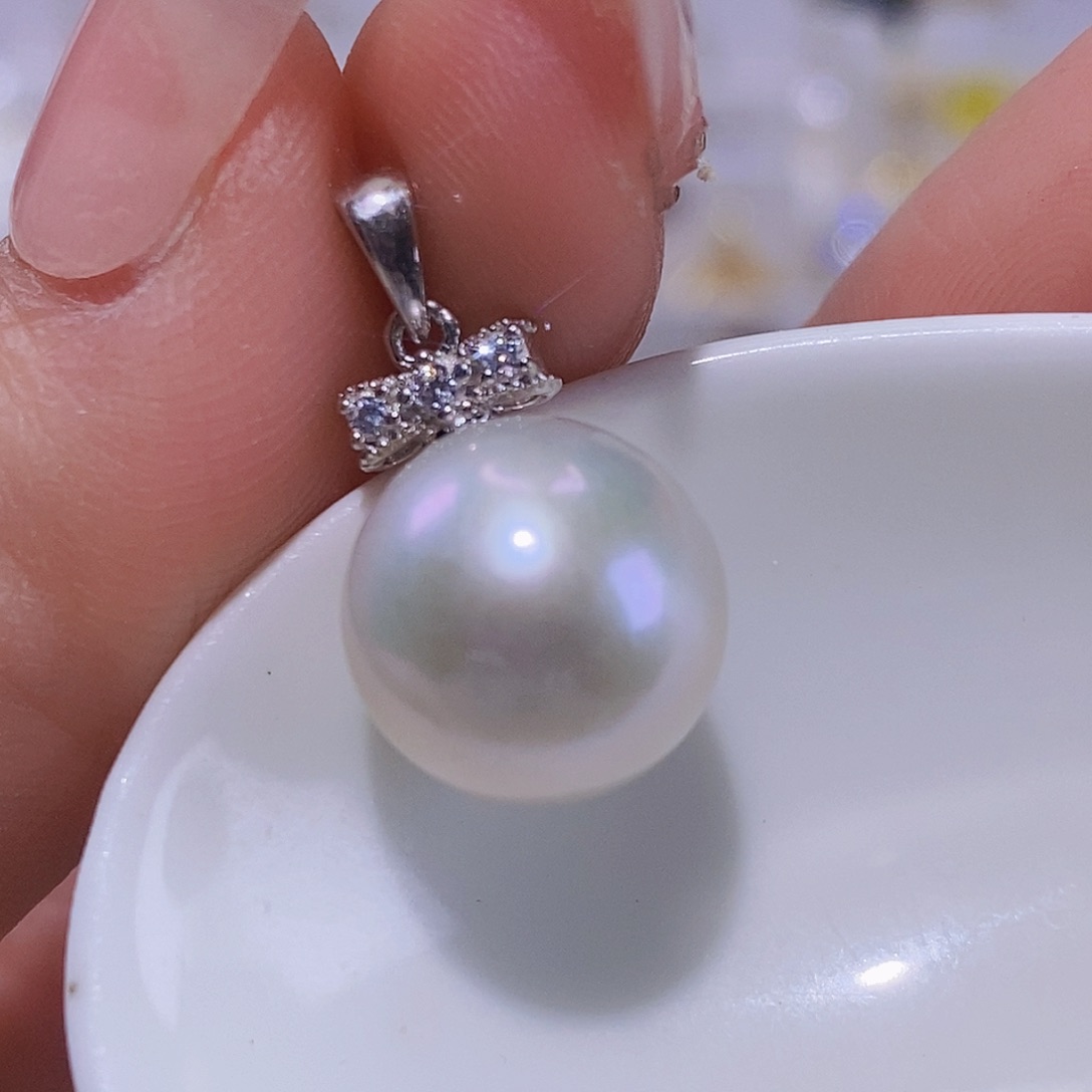 淡水珍珠颈饰银S925镶嵌