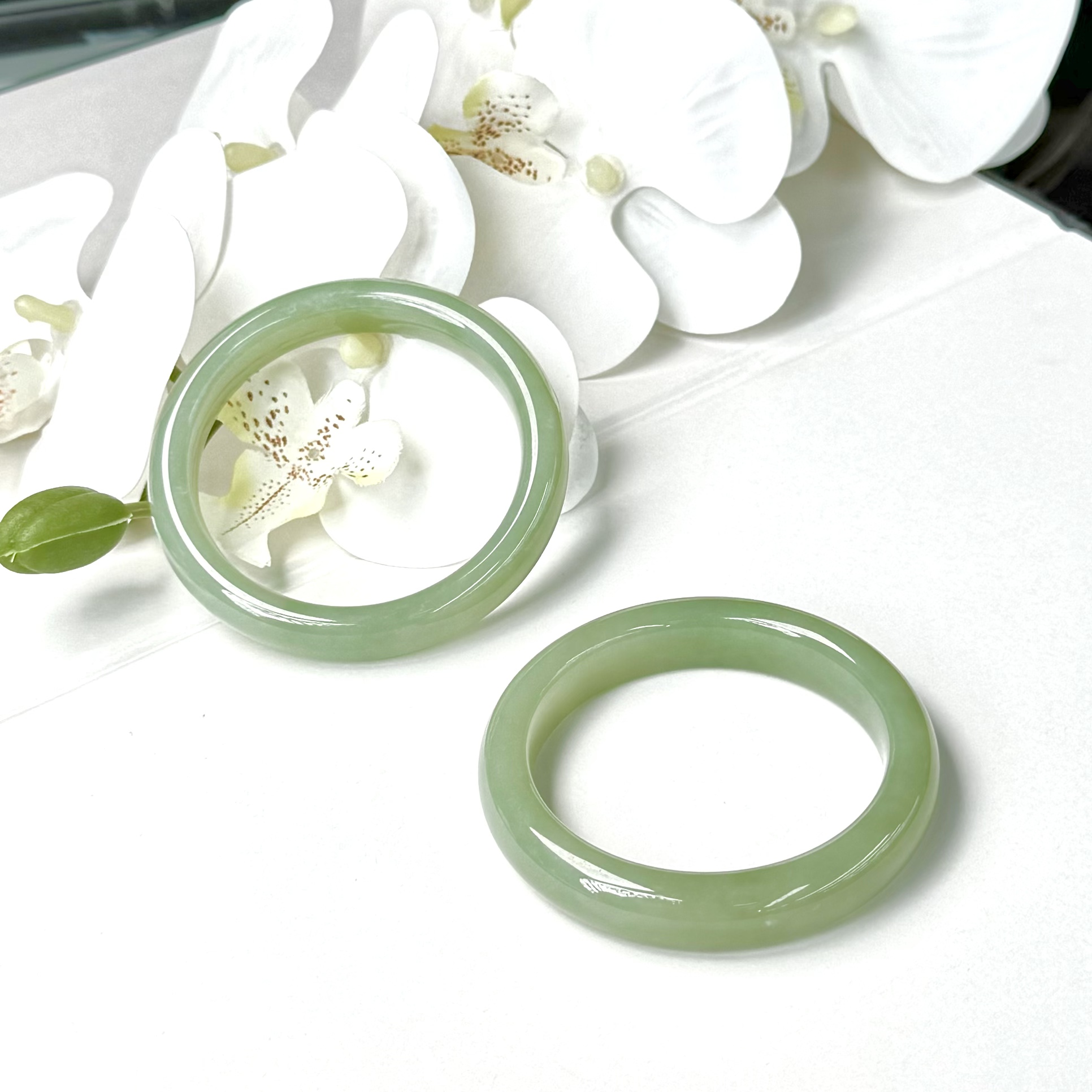 雨过天青l 和田玉晴水绿 葡萄肉手镯多样性发其一