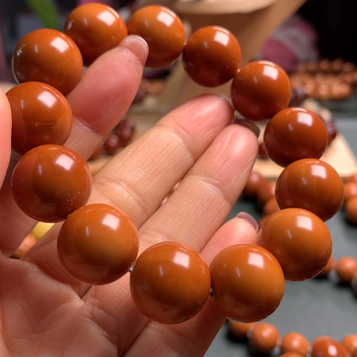 橄榄核手串1.65水晶核