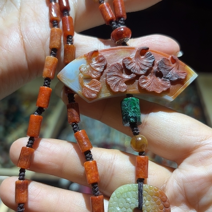 翡翠未镶嵌颈饰原创