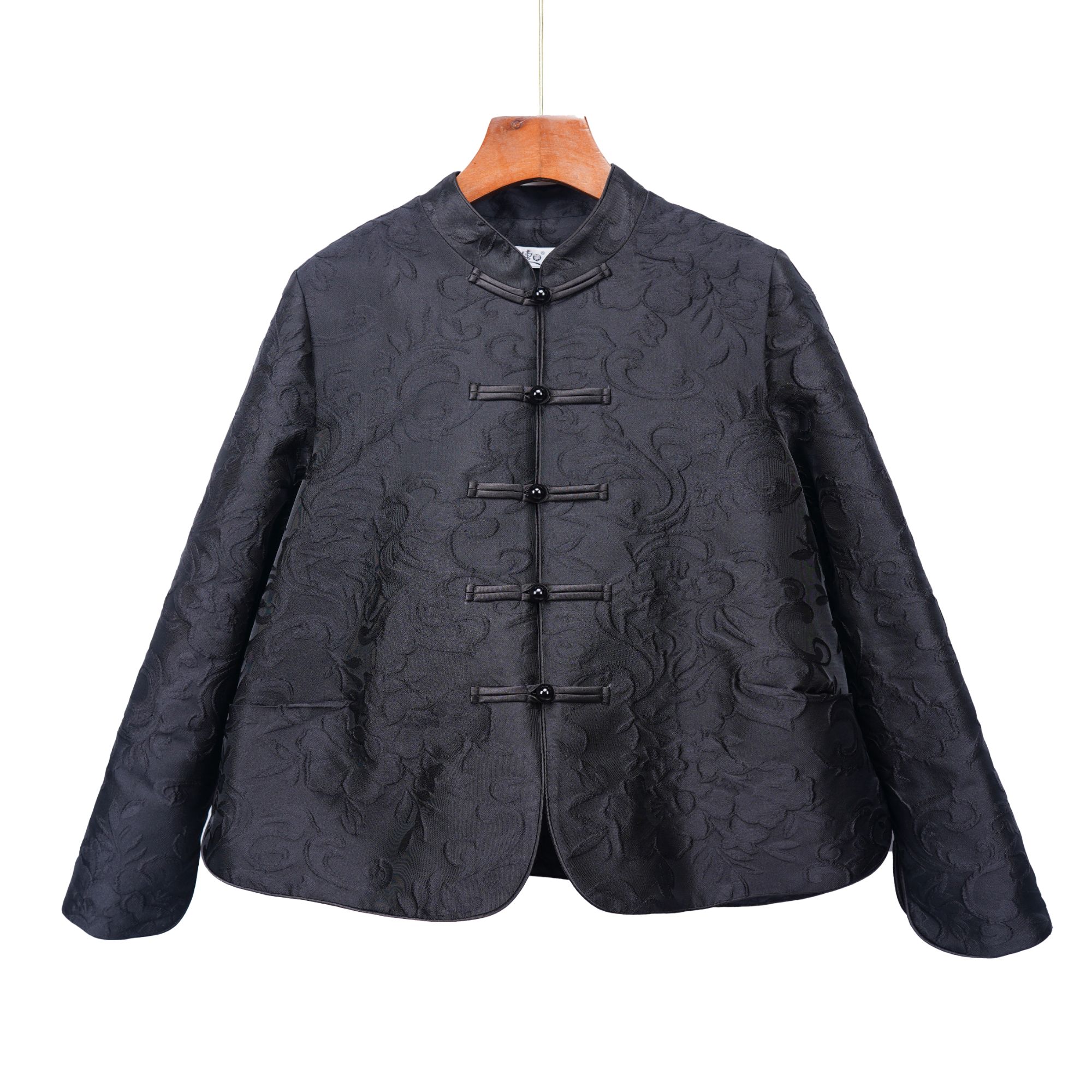 朱总原创设计新中式国风衬衫上衣2025春夏新款刺绣提花外套3C173