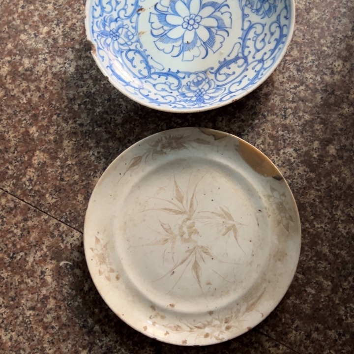 归***…老瓷器青花瓷器盘