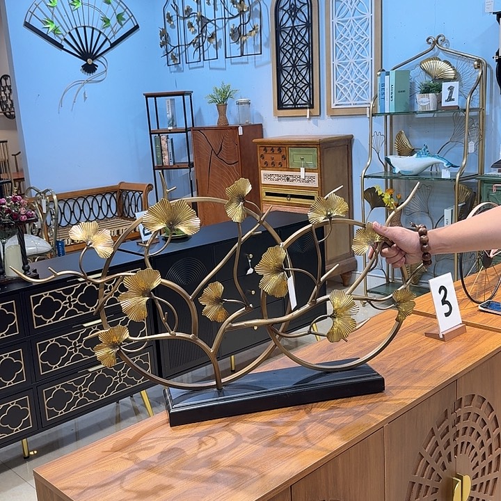 有机玻璃铁艺摆件