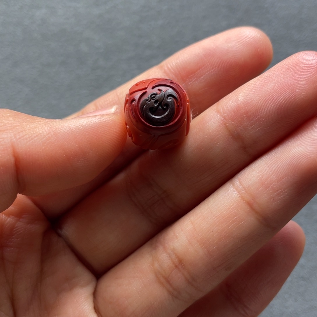 南红玛瑙配饰未镶嵌13.8mm