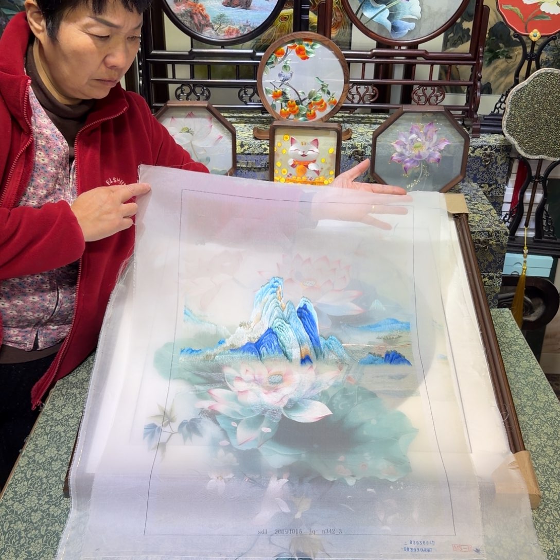 刺绣手工苏绣工艺制作技艺精湛