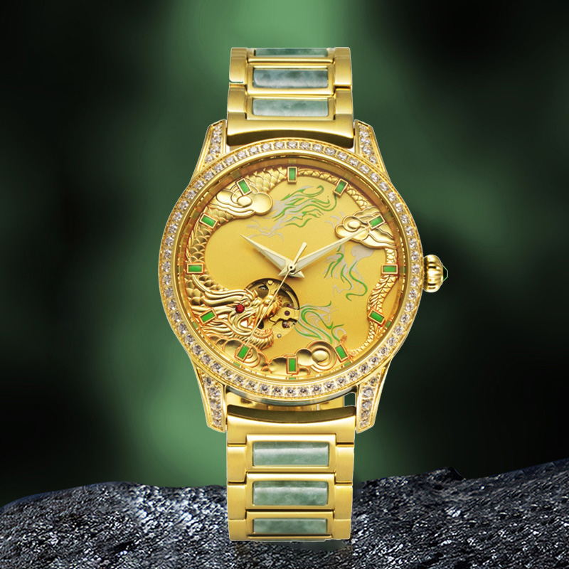 【表行补贴2】【专柜直发】翡翠龙凤系列高端全自动机械腕表硕