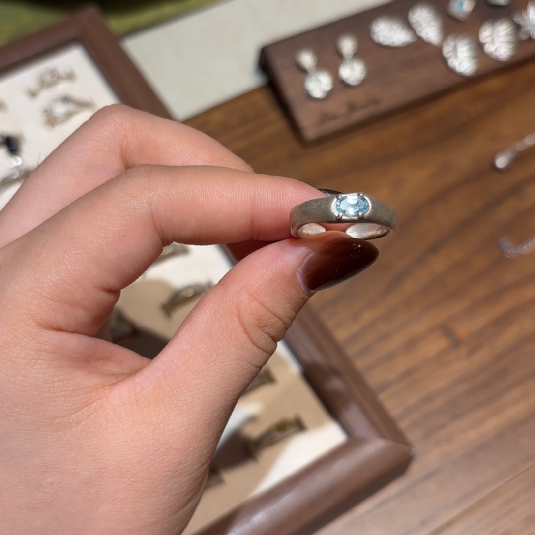 无925银蓝色海洋/山山而川手作集