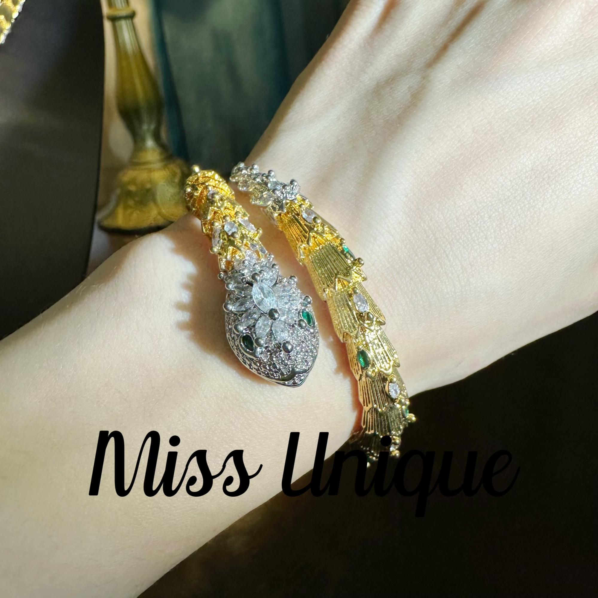   E8146高级大金蛇满钻手链