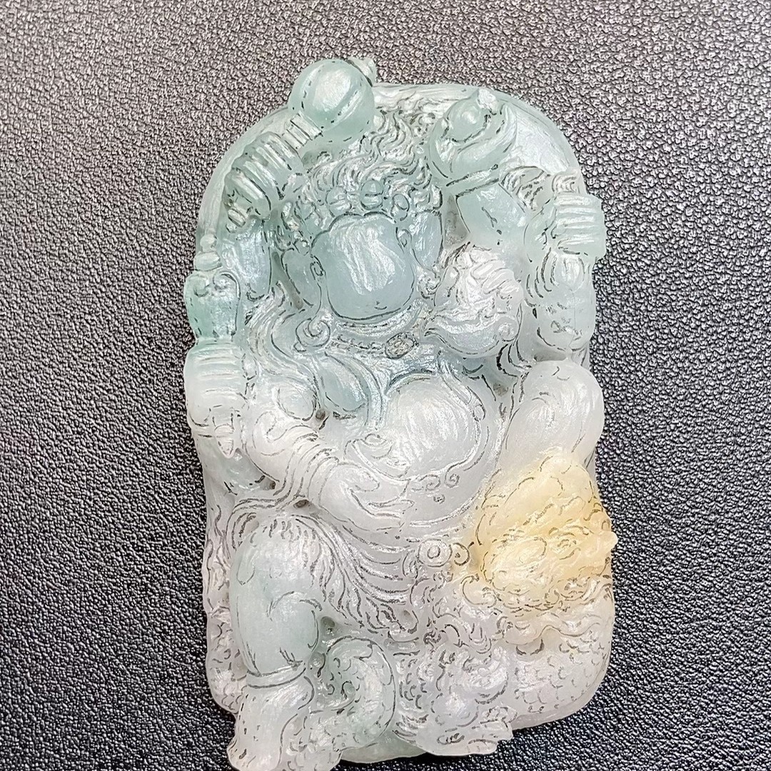 纯天然缅甸A货翡翠：大黑天
