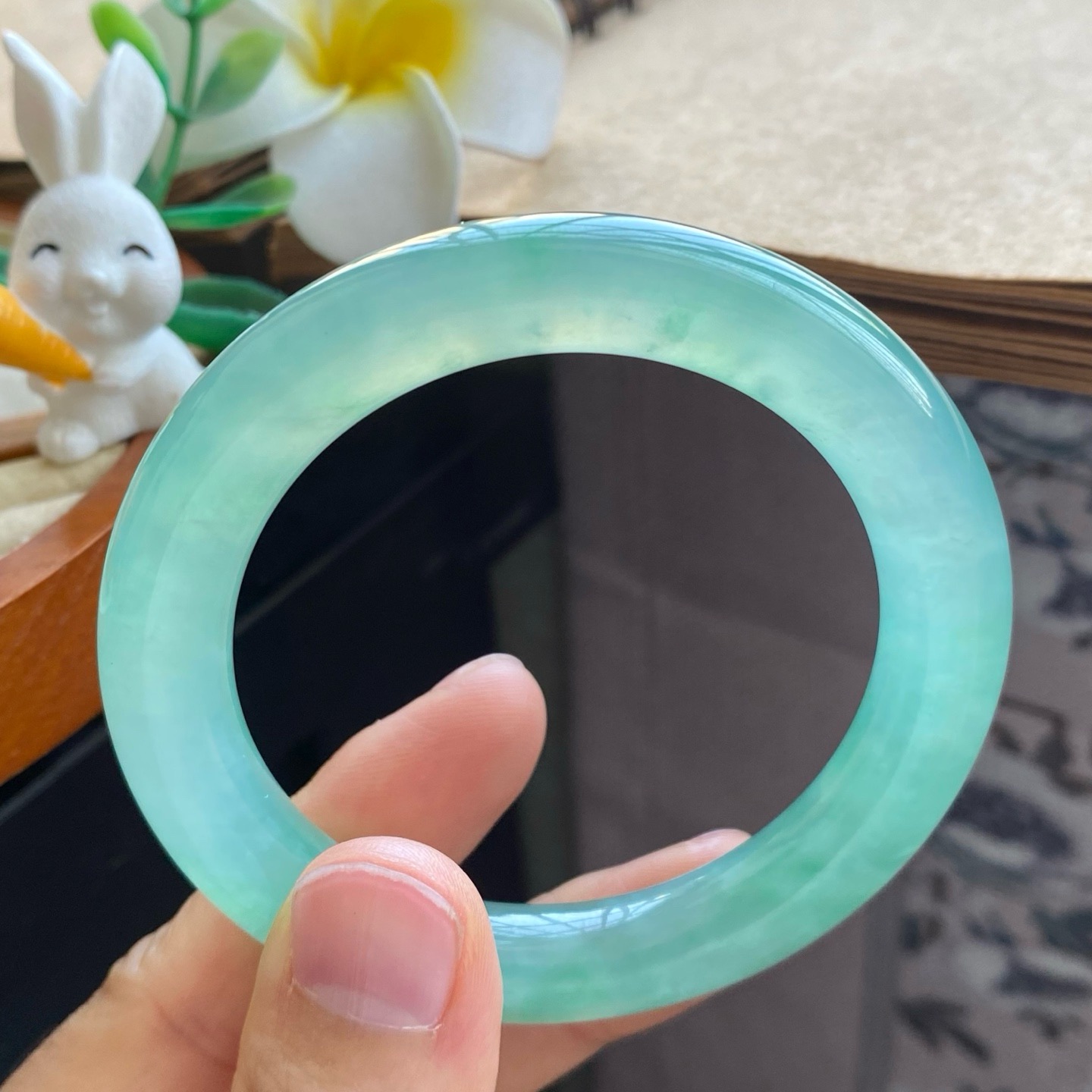 02.11批高货冰甜绿圆条512号52.1-10-9.9 木纳甜绿镯！天然翡翠