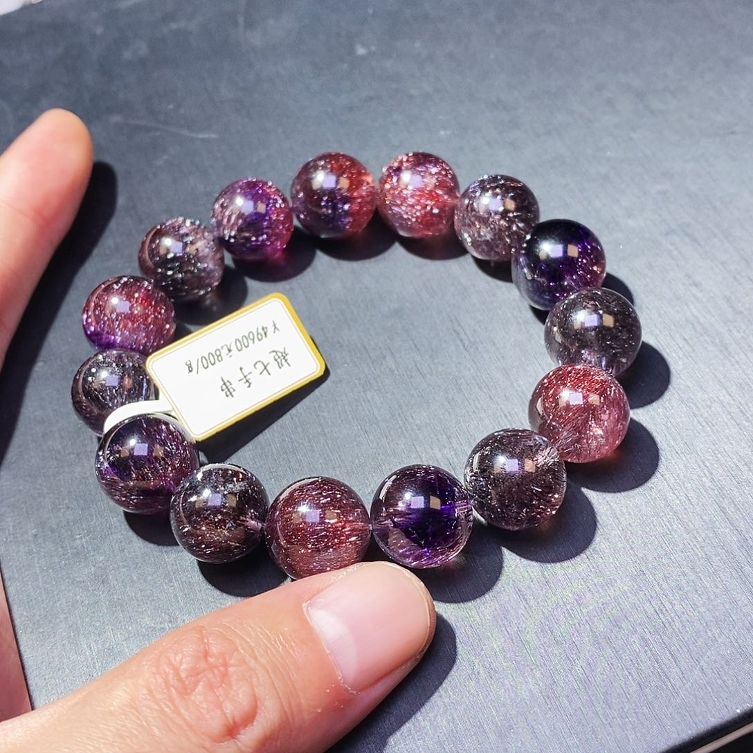 未镶嵌水晶手链双色超七14.7