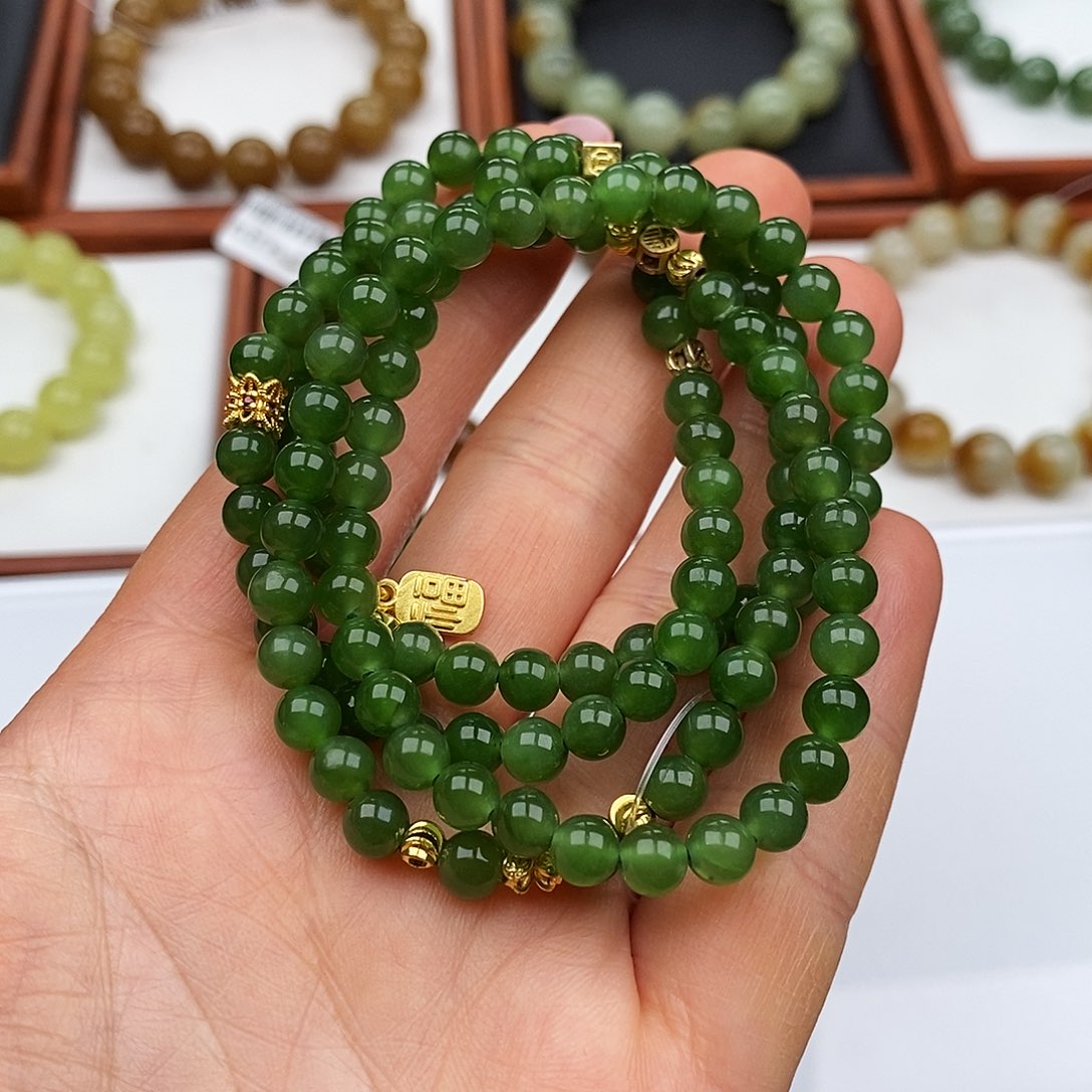 和田玉手链未镶嵌