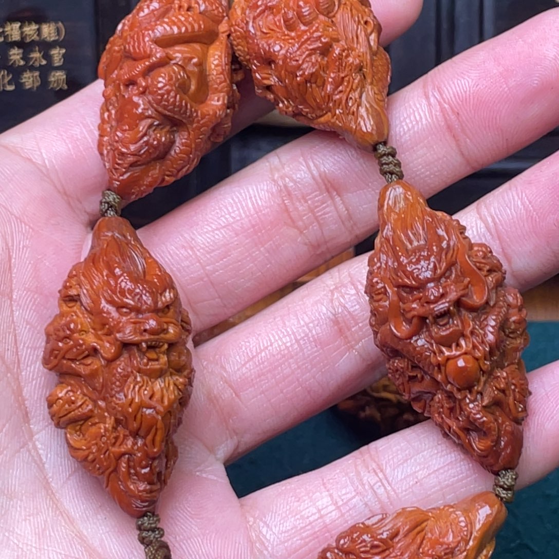 源***聚吊坠橄榄核Dhd九龙5