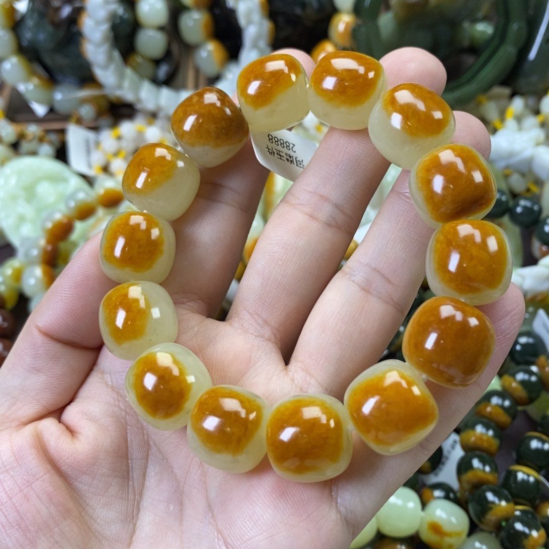 未镶嵌手串透闪石质玉用****5