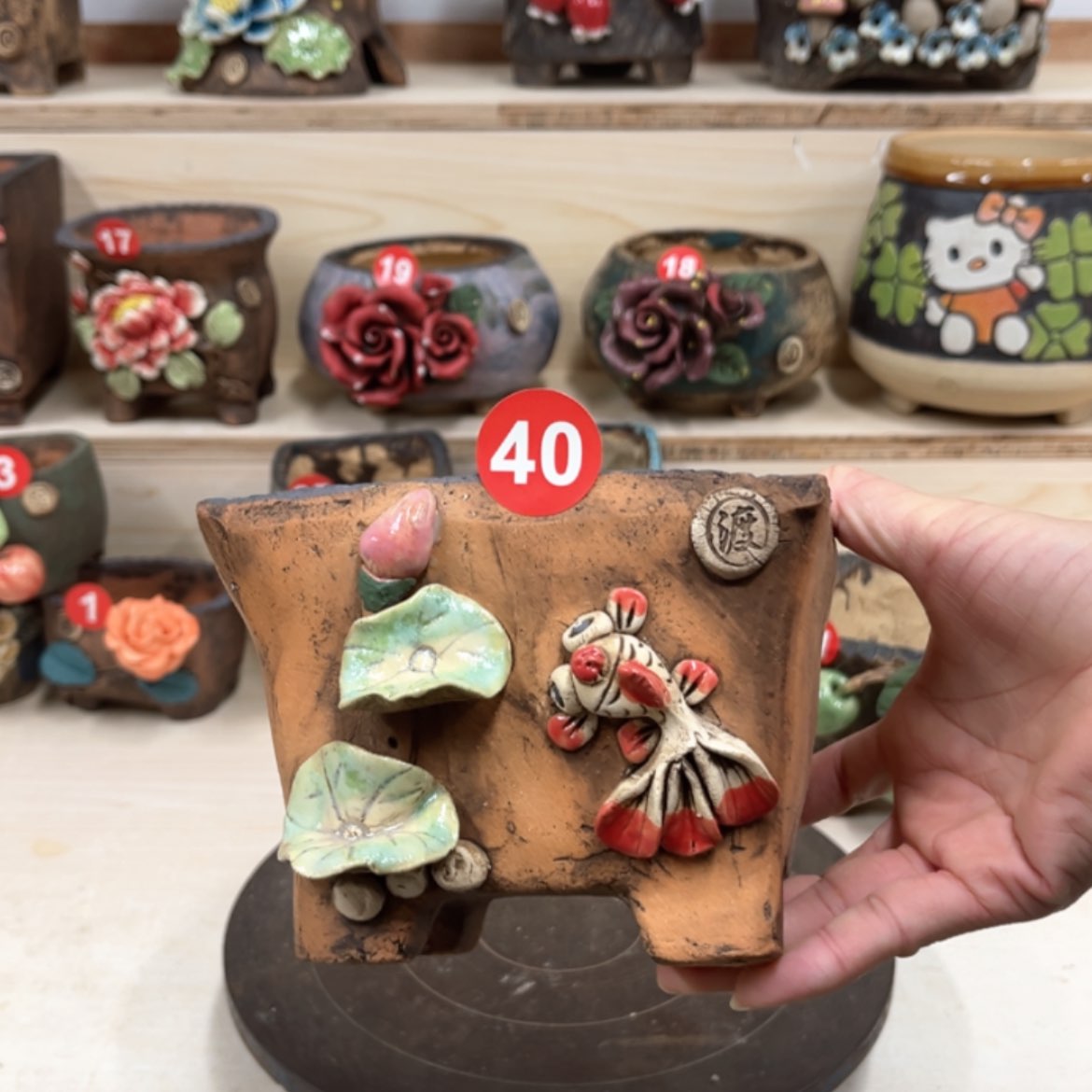 【闪购商品】紫砂花盆40号内口12×11外高10