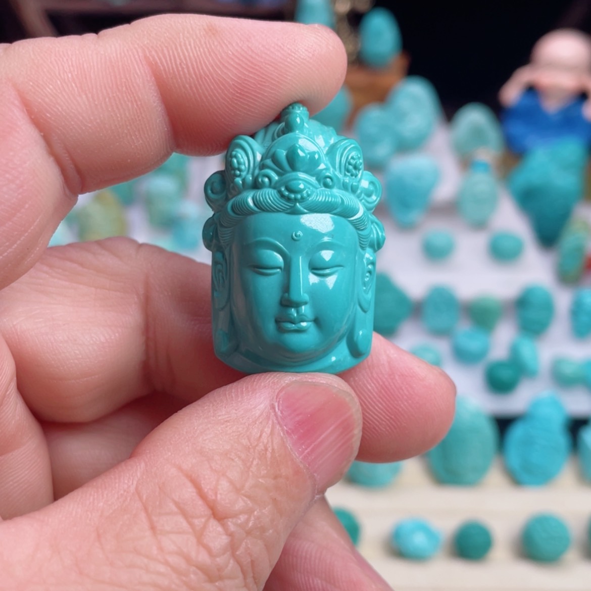 【闪购商品】绿松石吊坠(不含链)未镶嵌