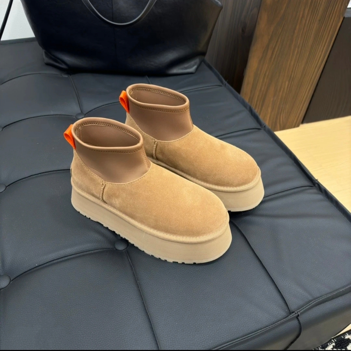 【短迪普】厚底增高冬季皮毛一体百搭时尚雪地靴 