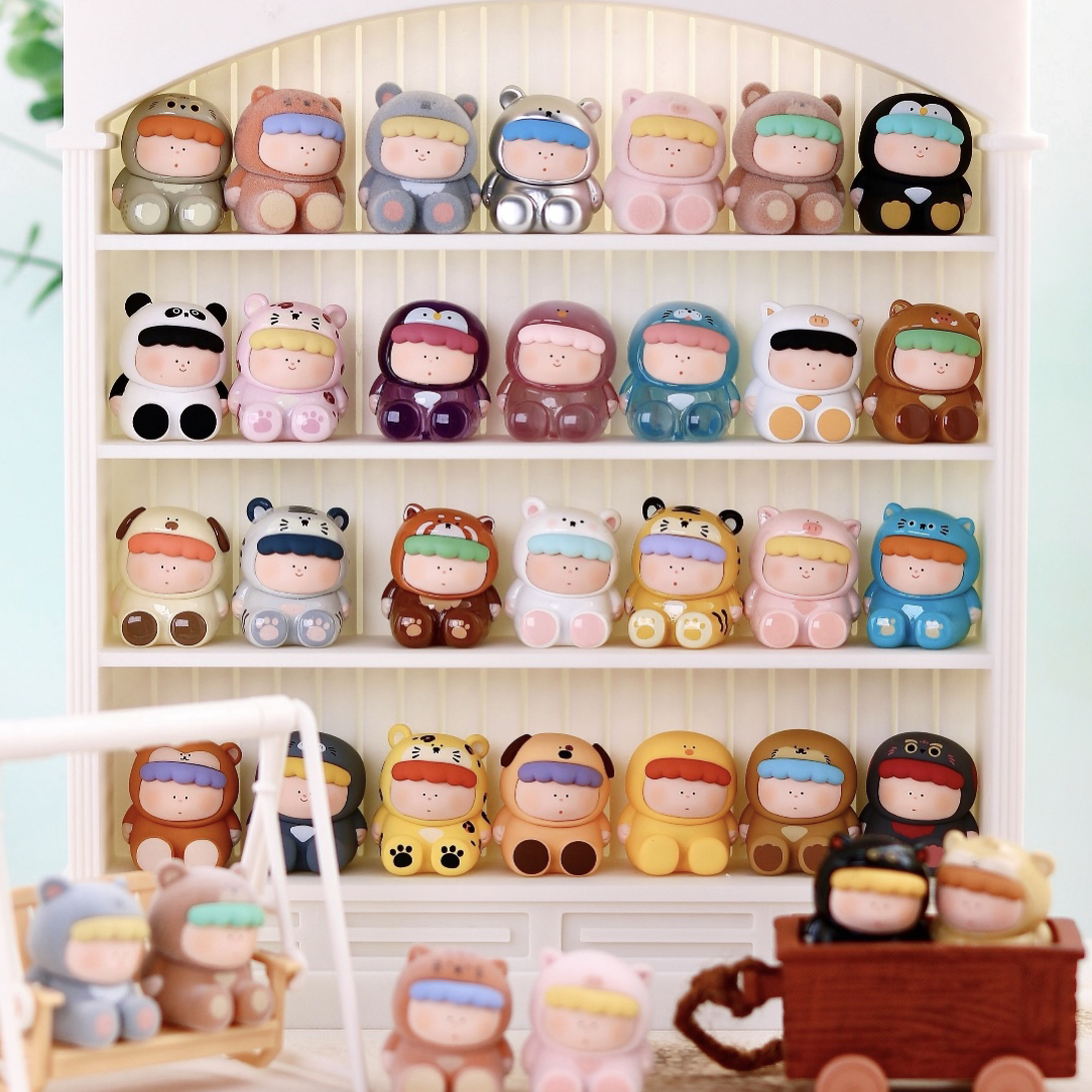 【拆袋】大美术馆我有一点好奇动物萌粒盲盒桌面摆件公仔手办