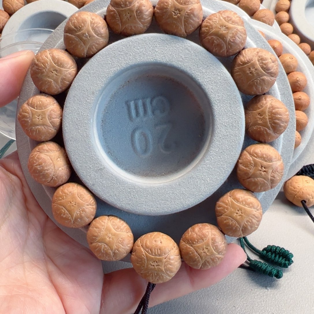 手串凤眼菩提17mm麒麟手串90@2007