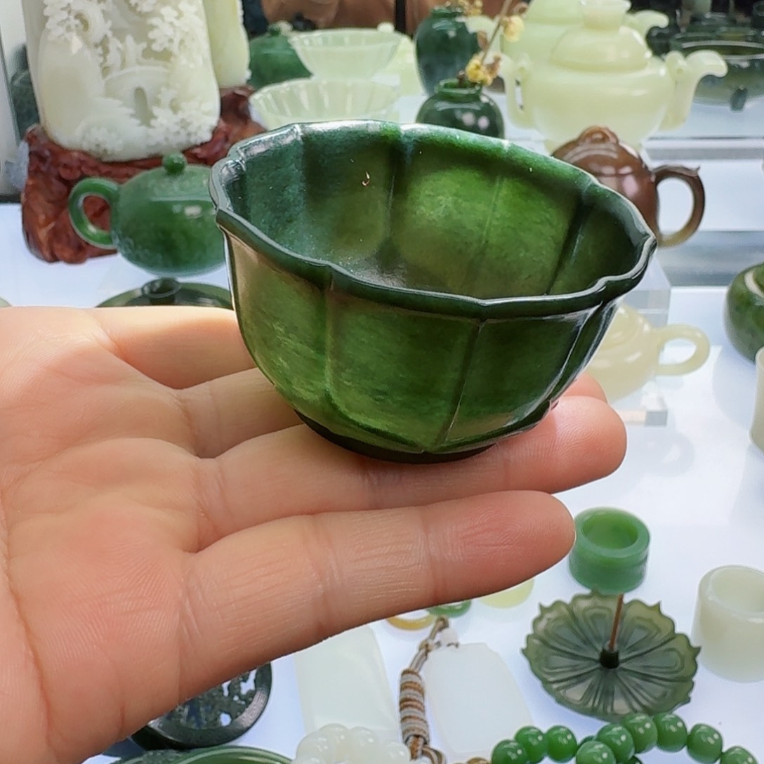 和田玉（青玉）挂件未镶嵌