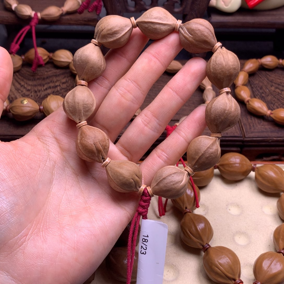 橄榄核手串/手链溜*猫梅林铁核18/23三面佛