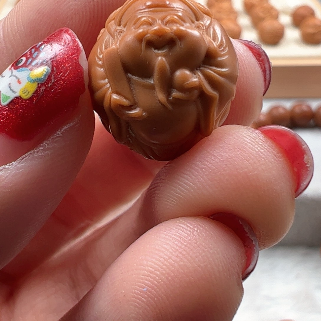 5号猴头雕刻瑞兽横财左右孔