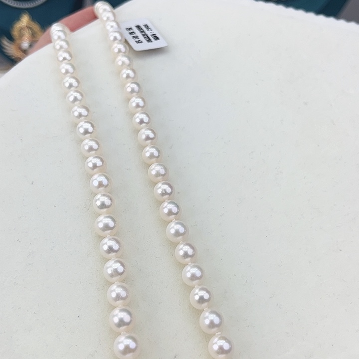淡水珍珠颈饰银S925镶嵌卡8极光炫彩高品