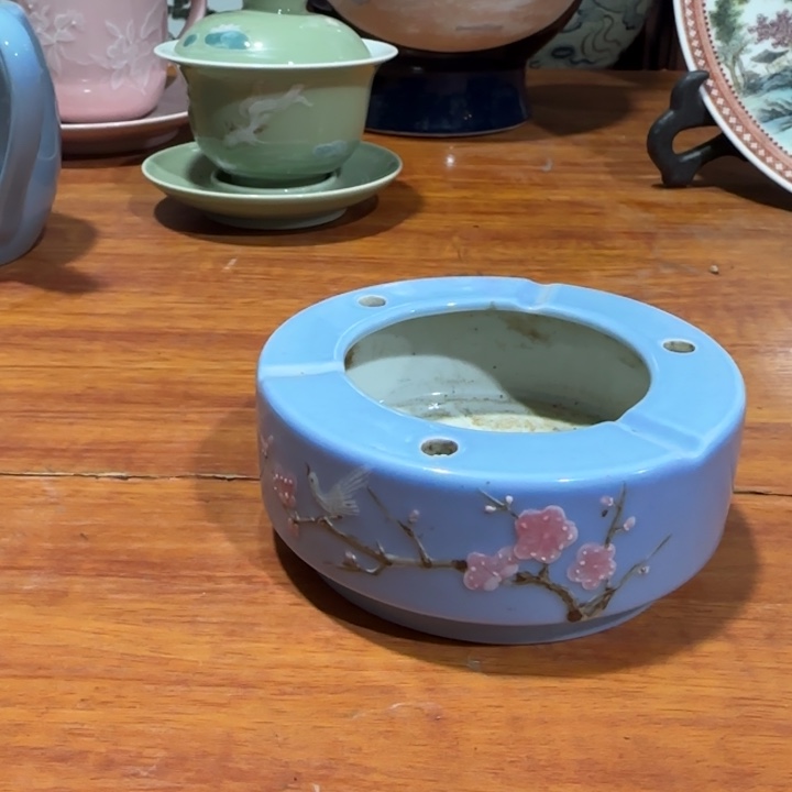 怒***吧陶盘11公分烟烟缸