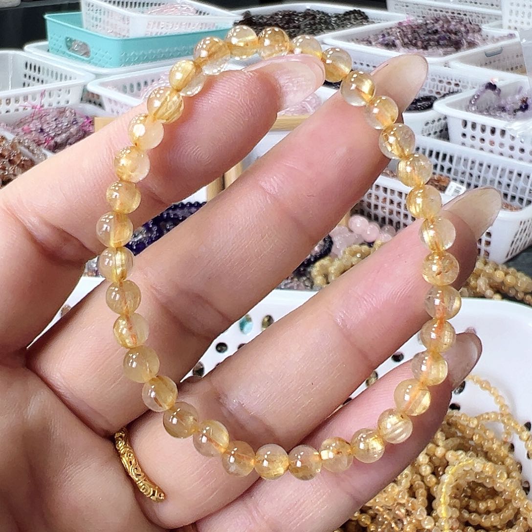 水晶手链未镶嵌天然水晶