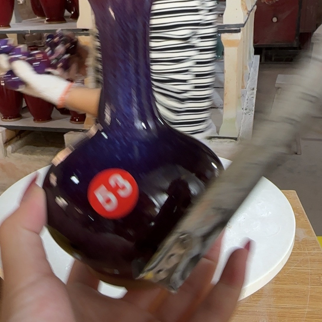 摆件瓷郑家钧窑摆件