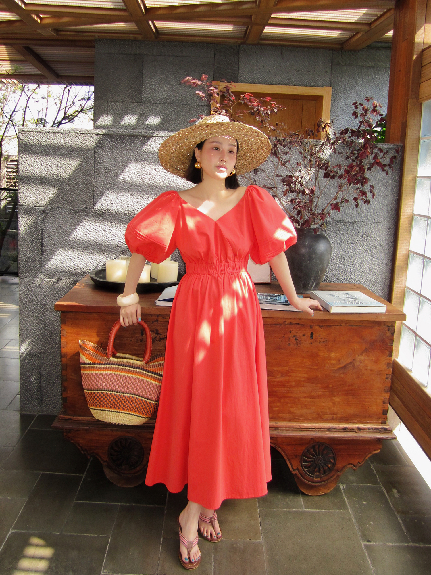 【放价了】宫廷连衣裙2025新款泡泡袖显瘦女中长款裙子250112