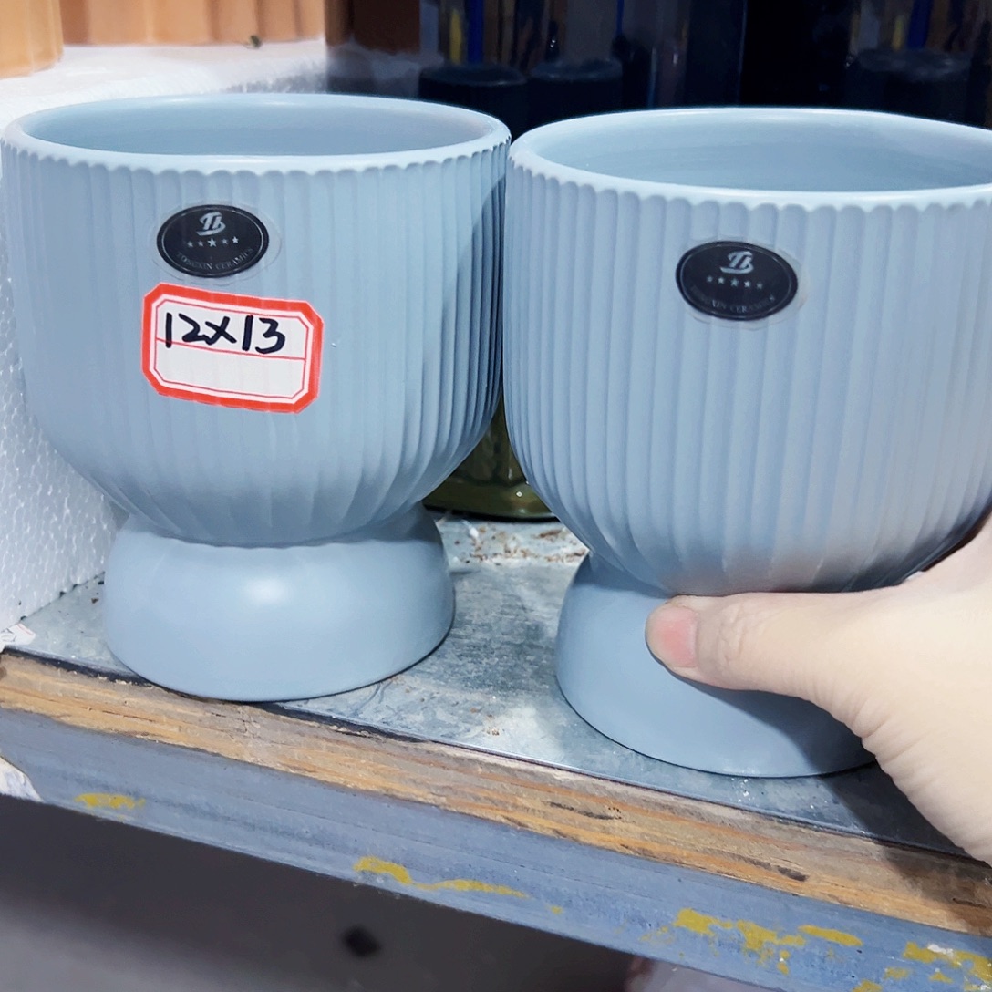 外贸尾单陶瓷花盆凑单18米包邮